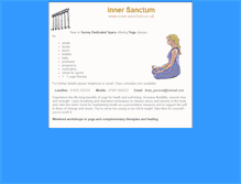 Tablet Screenshot of inner-sanctum.co.uk